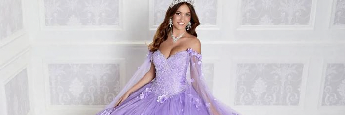 Celebrate Your Quinceañera in a Gorgeous Purple Dress! Desktop Image